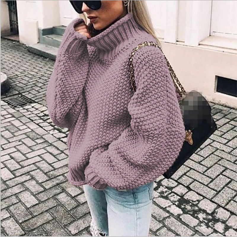 Odette | Women's Chunky Knit Roll Neck Jumper