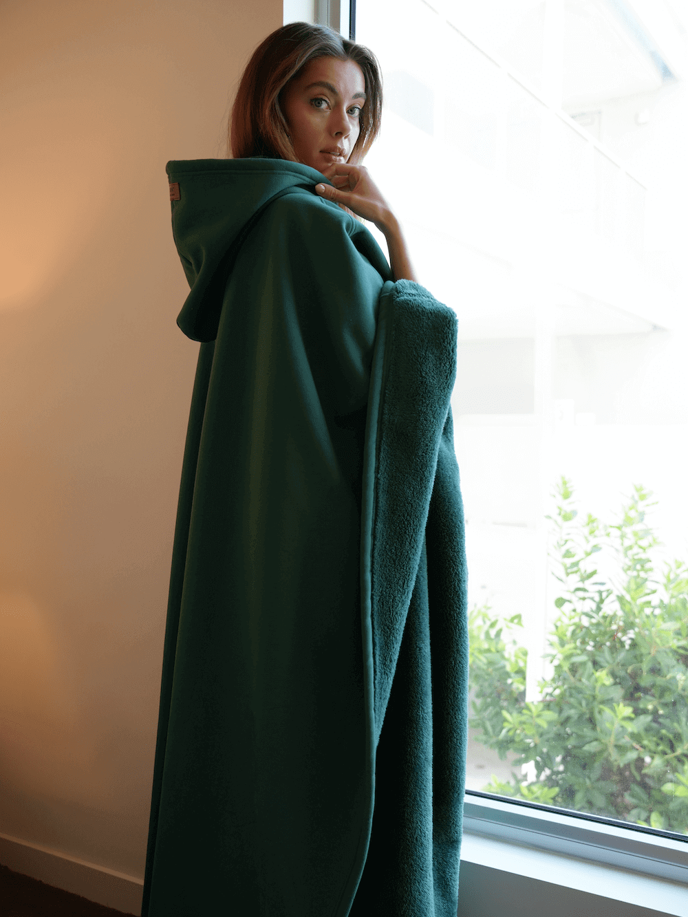 Eira | Unisex Oversized Weighted Cloak Hoodie with Soft Lining