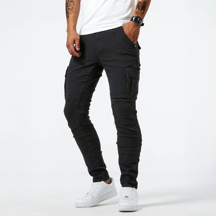 Warren | Men's Stretch Denim Cargo Jeans