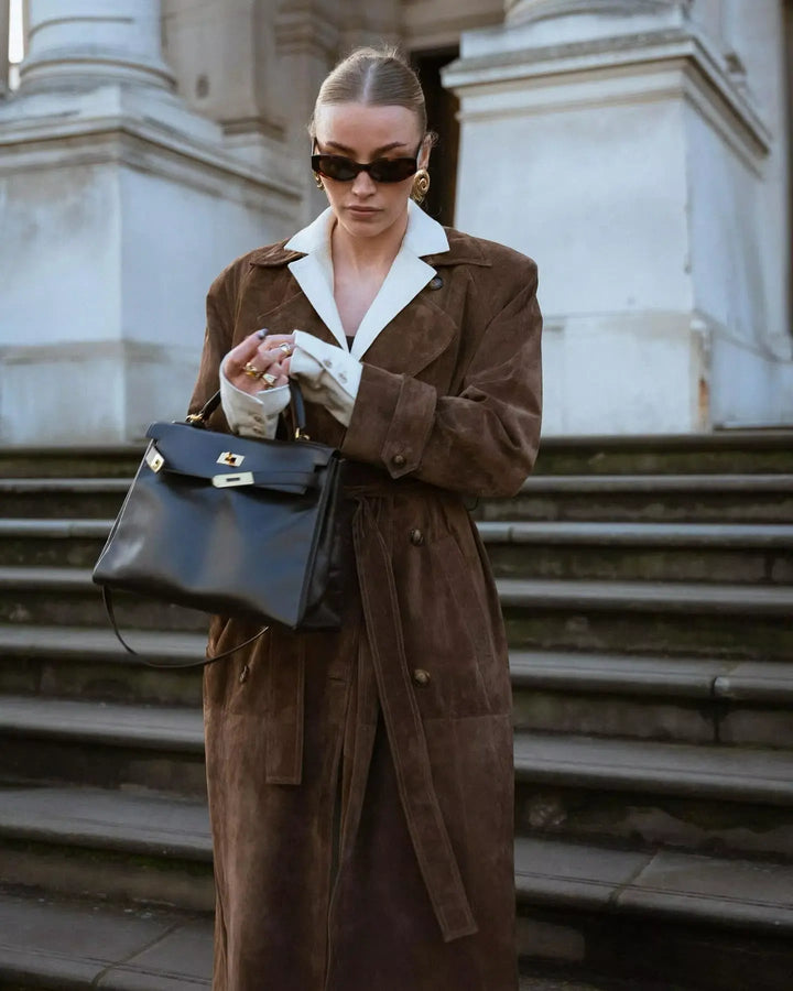 Arabella | Women's Long Belted Trench Coat