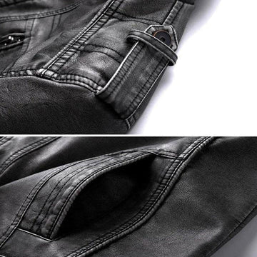 Cedric | Men's Leather Moto Jacket