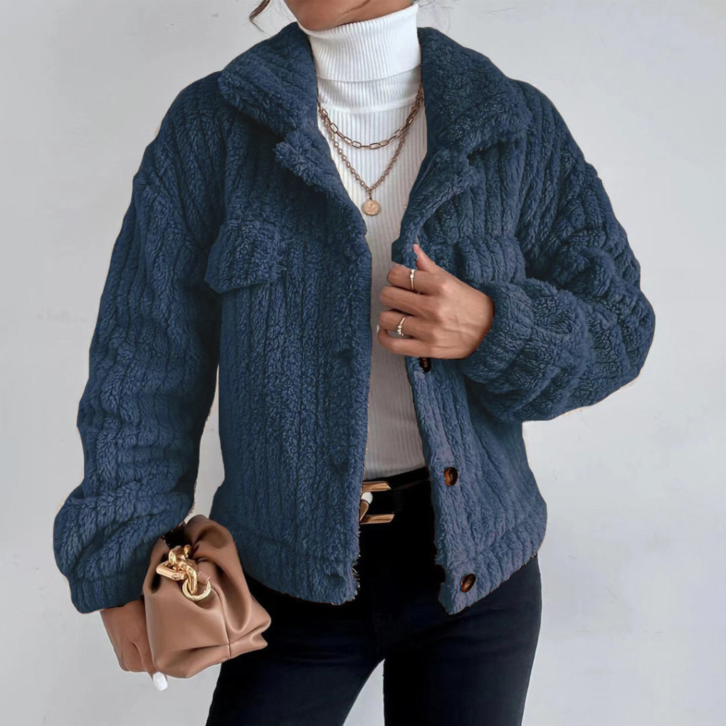 Pippa | Women's Textured Button-Up Jacket