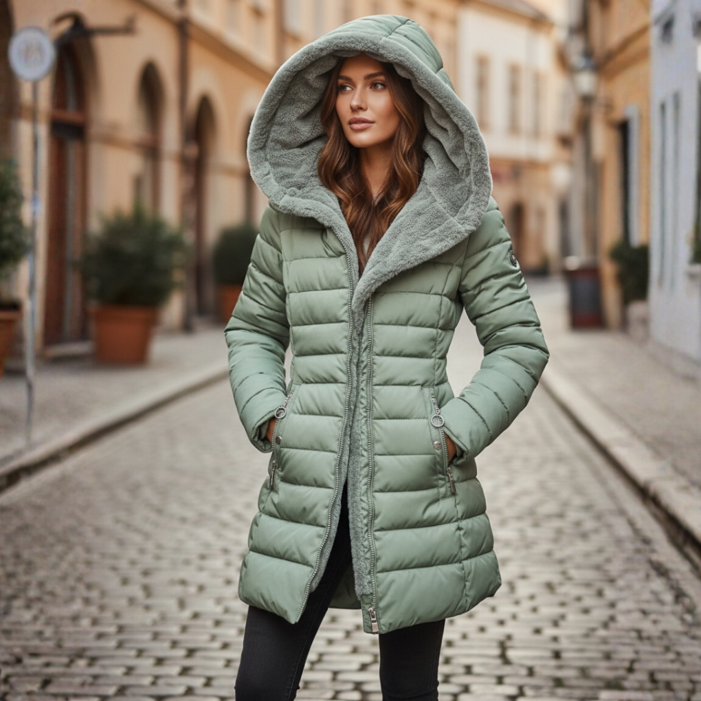 Muriel | Women's Quilted Hooded Winter Coat