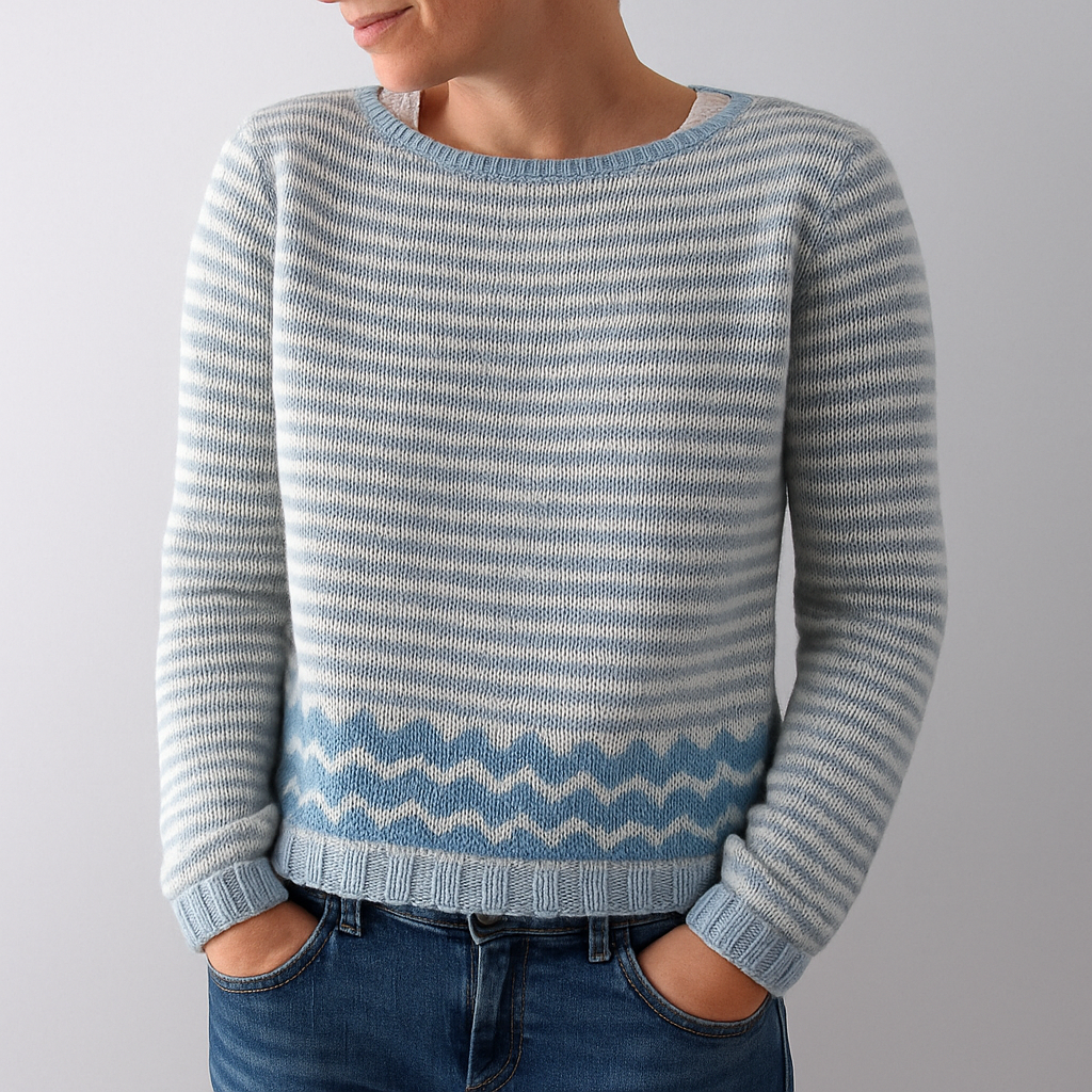 Roisin | Women's Fluffy Tree Motif Knit Jumper