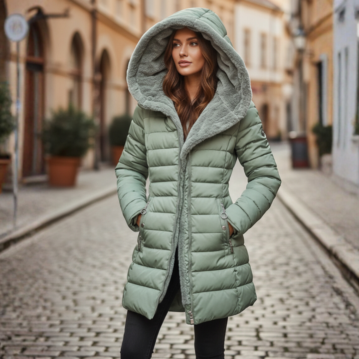 Evadne | Women's Quilted Hooded Puffer Jacket
