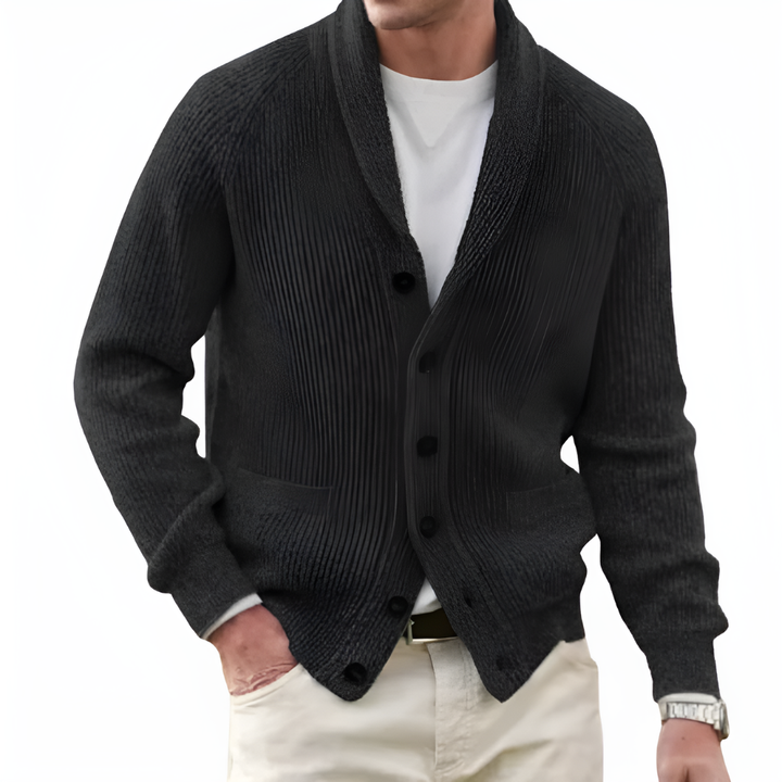 Norman | Men's Shawl Collar Knit Cardigan