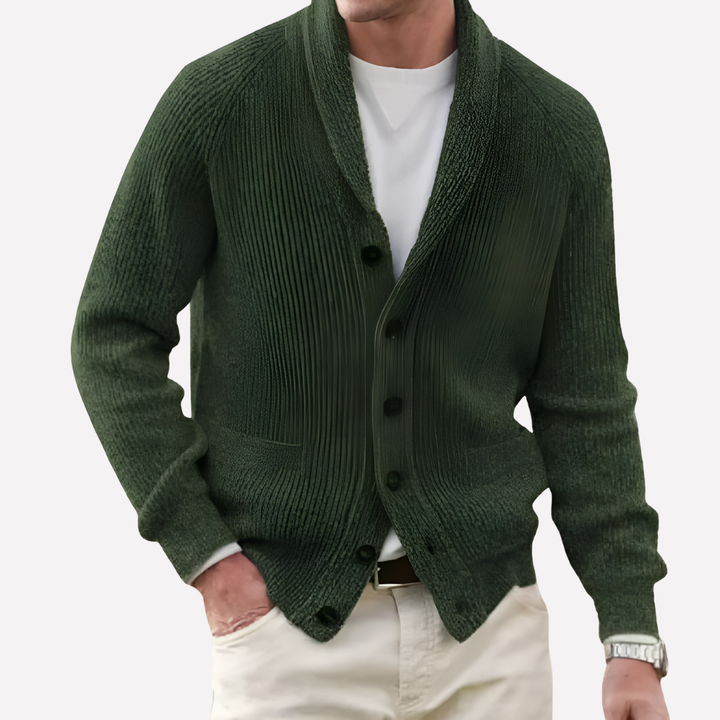 Norman | Men's Shawl Collar Knit Cardigan