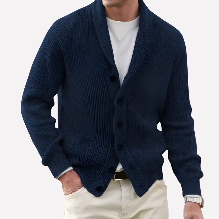 Norman | Men's Shawl Collar Knit Cardigan