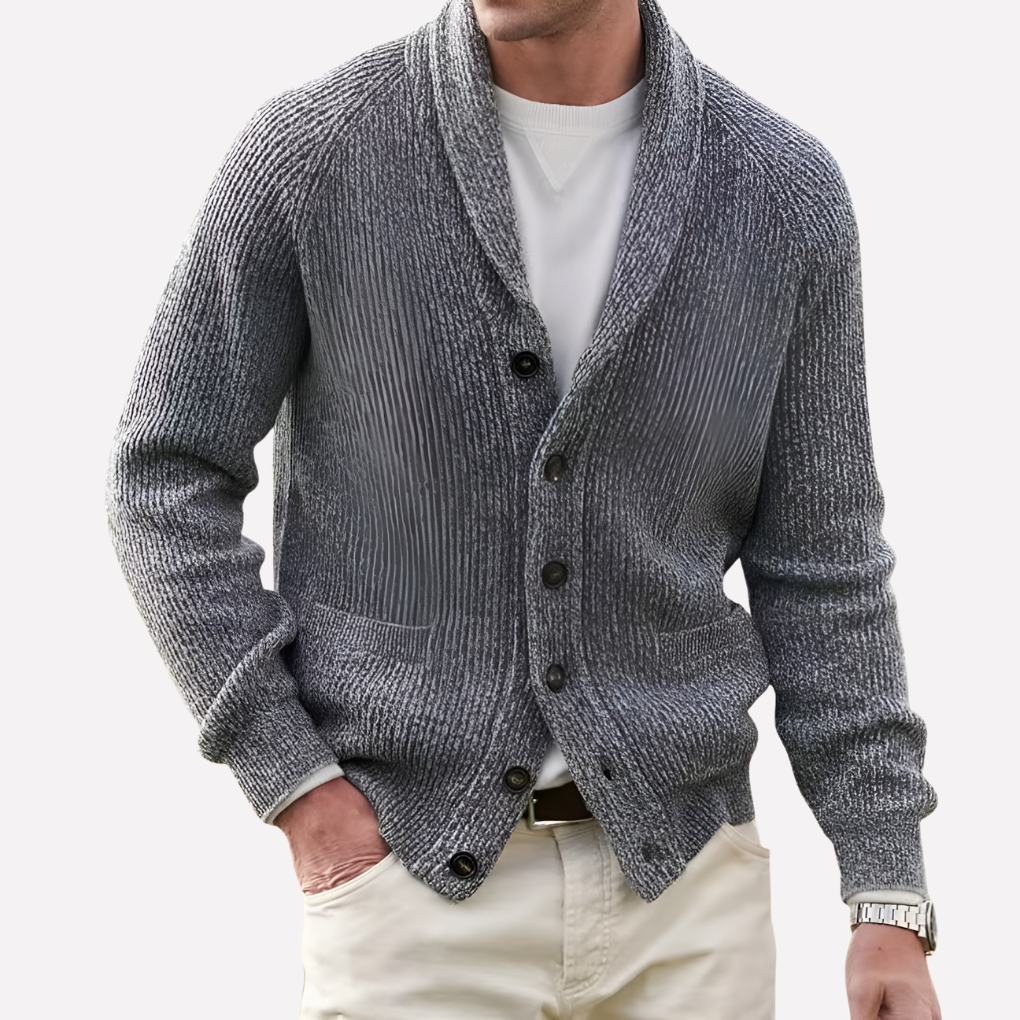 Norman | Men's Shawl Collar Knit Cardigan