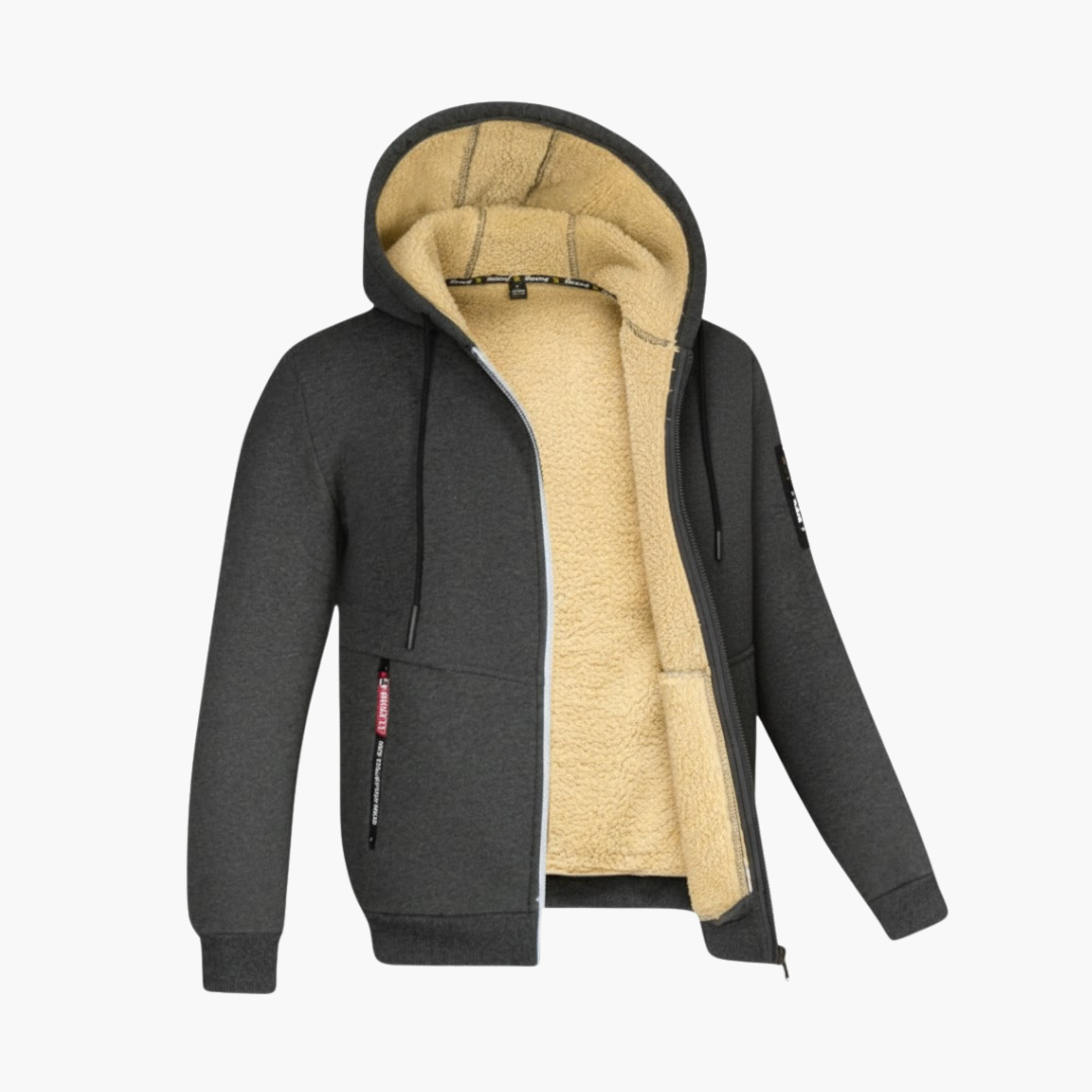 Jasper | Men's Fleece-Lined Hooded Jacket