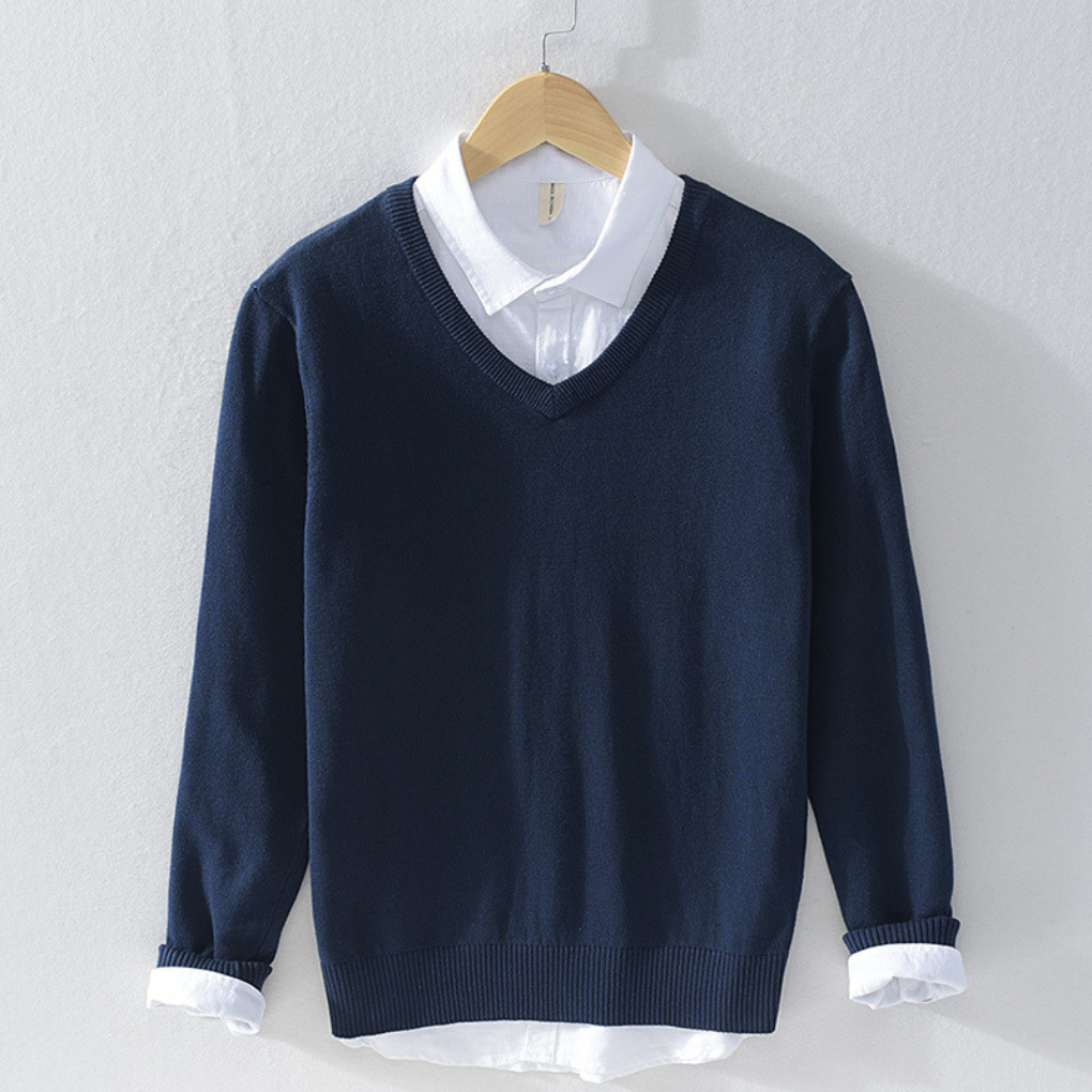 Ronald | Men's Classic V-Neck Jumper