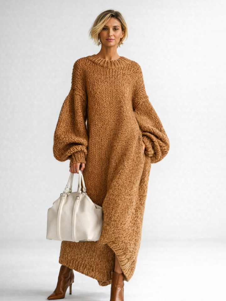 Melanie | Women's Oversized Knit Maxi Dress