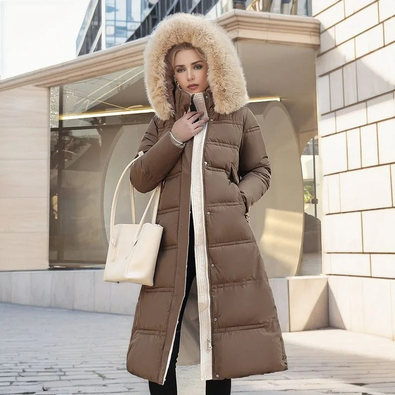 Vivienne | Women's Faux Fur Collar Winter Jacket