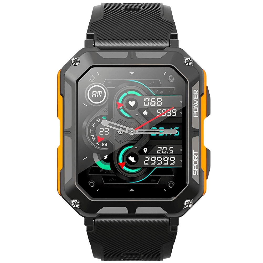 Rugged Smartwatch with Bluetooth Calling – Digital Sports Watch with Activity Tracking and Notifications