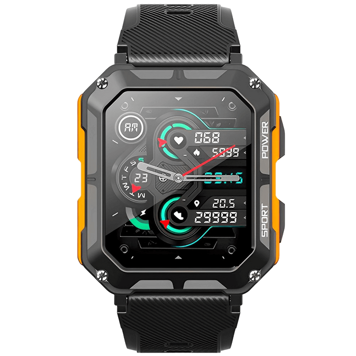 Rugged Smartwatch with Bluetooth Calling – Digital Sports Watch with Activity Tracking and Notifications