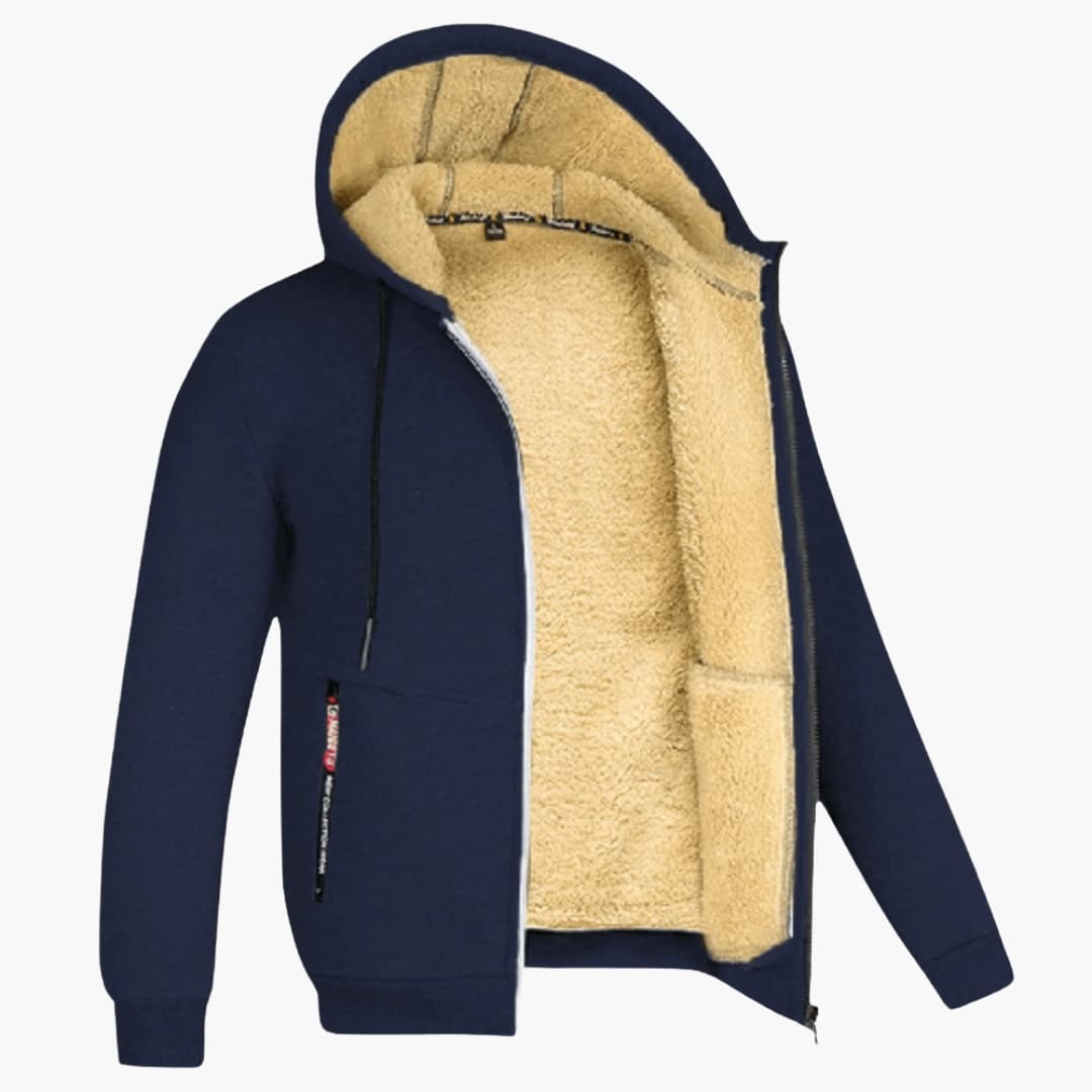 Jasper | Men's Fleece-Lined Hooded Jacket