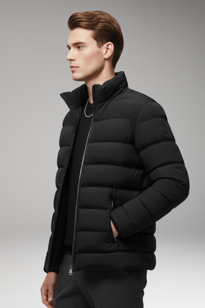 Nigel | Men's Quilted Stand Collar Jacket