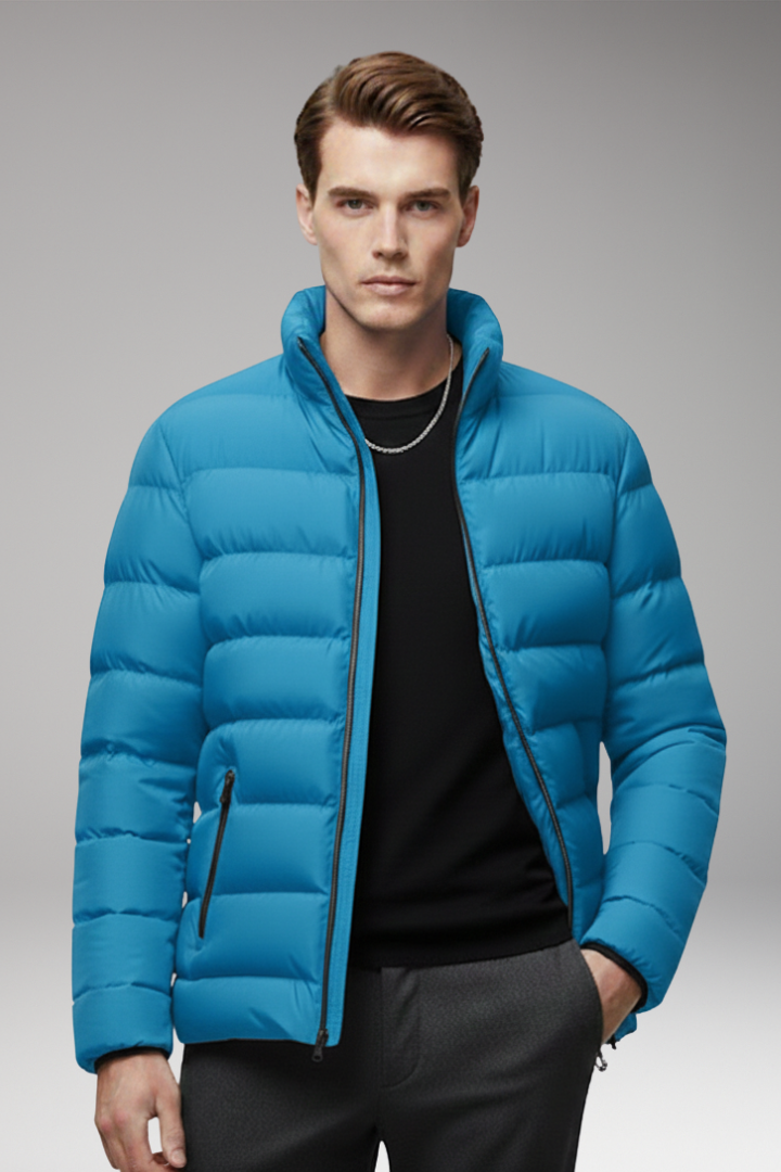 Nigel | Men's Quilted Stand Collar Jacket