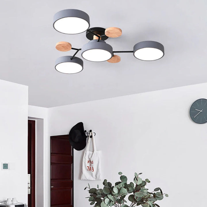 Modern Slim Linear Ceiling Light – Minimalist Wrought Iron Designer Lighting for Living Room and Office