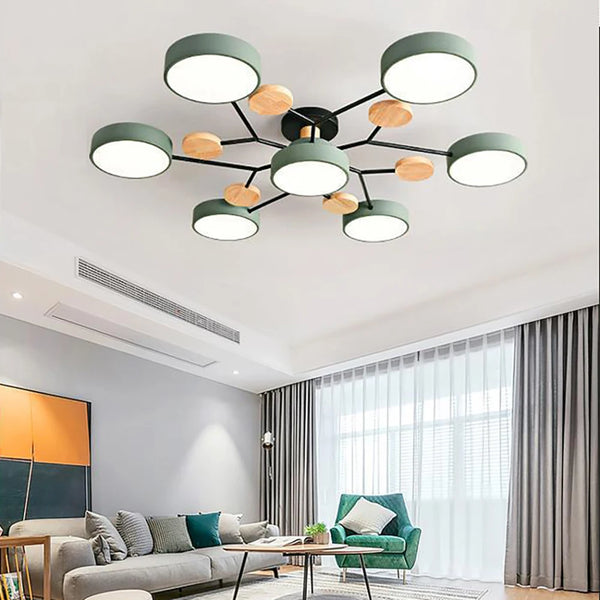 Modern Slim Linear Ceiling Light – Minimalist Wrought Iron Designer Lighting for Living Room and Office