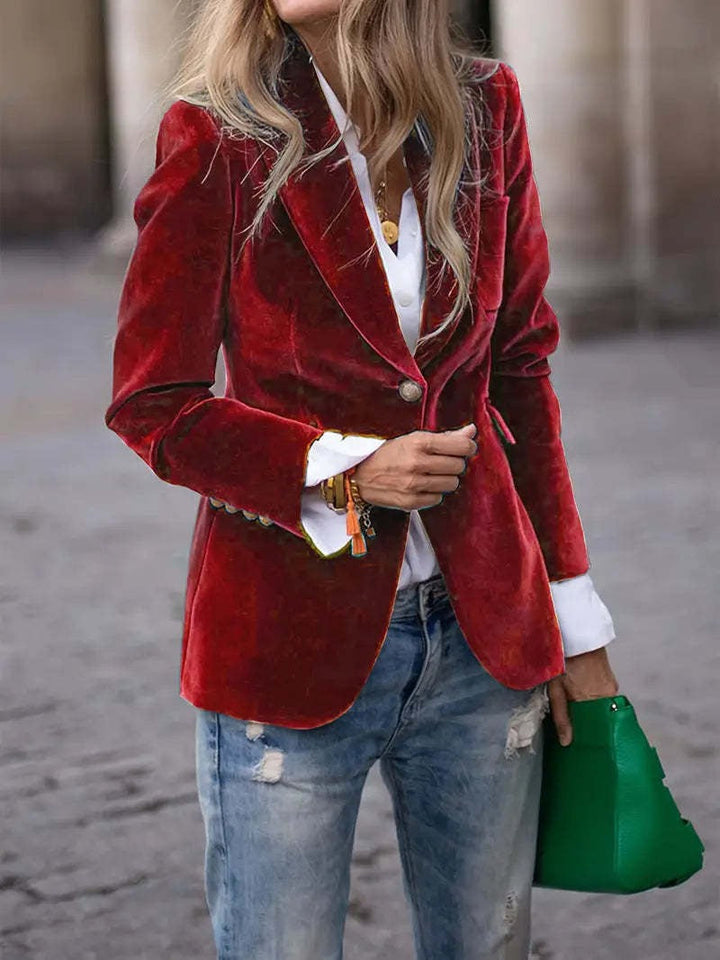 Violet | Women's Tailored Velvet Blazer