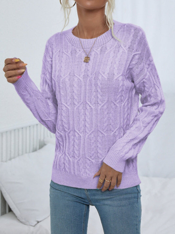 Miriam | Women's Relaxed Fit Cable Knit Jumper