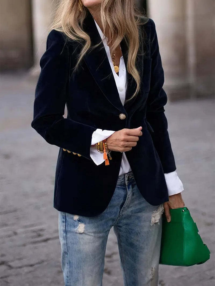 Violet | Women's Tailored Velvet Blazer