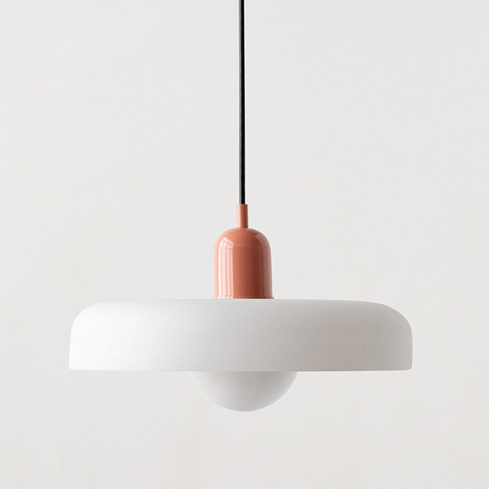 Scandinavian Glass Globe Pendant Light – Modern Minimalist Hanging Ceiling Lamp for Living Room and Dining Room
