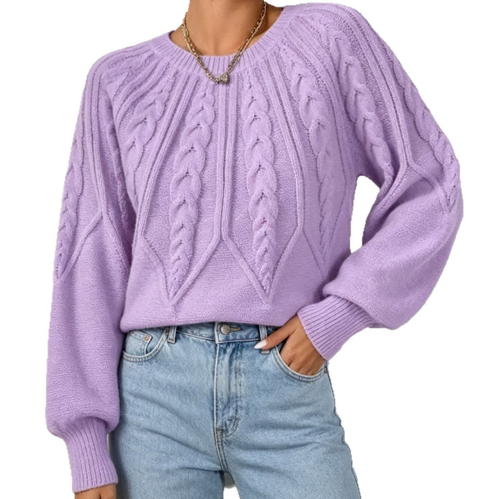 Briony | Women's Cropped Cable Knit Jumper