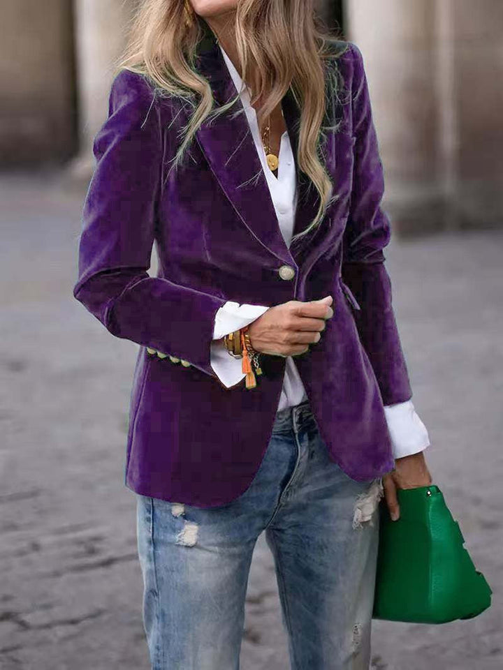 Violet | Women's Tailored Velvet Blazer