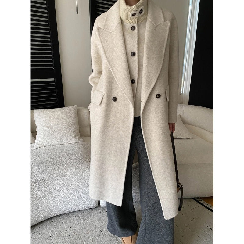 Tamsin | Women's Oversized Double-Breasted Longline Coat