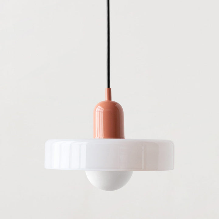 Scandinavian Glass Globe Pendant Light – Modern Minimalist Hanging Ceiling Lamp for Living Room and Dining Room
