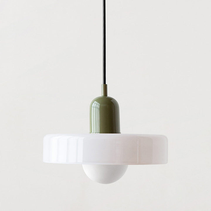 Scandinavian Glass Globe Pendant Light – Modern Minimalist Hanging Ceiling Lamp for Living Room and Dining Room