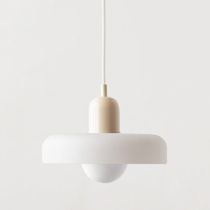 Scandinavian Glass Globe Pendant Light – Modern Minimalist Hanging Ceiling Lamp for Living Room and Dining Room
