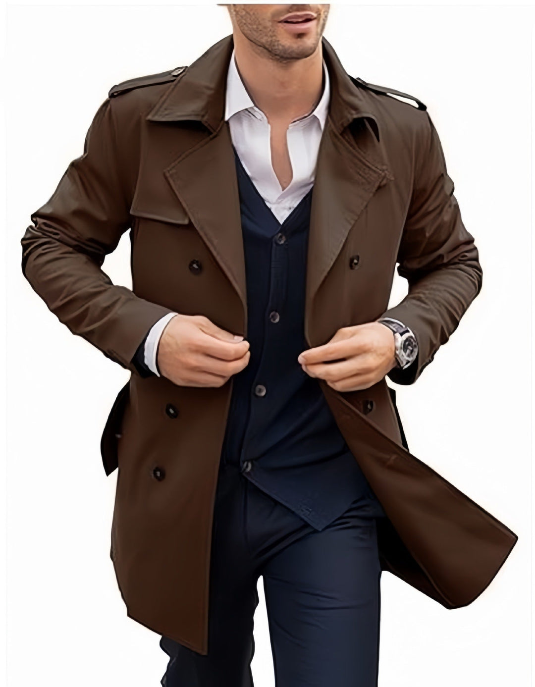 Bernard | Men's Double-Breasted Tailored Trench Coat
