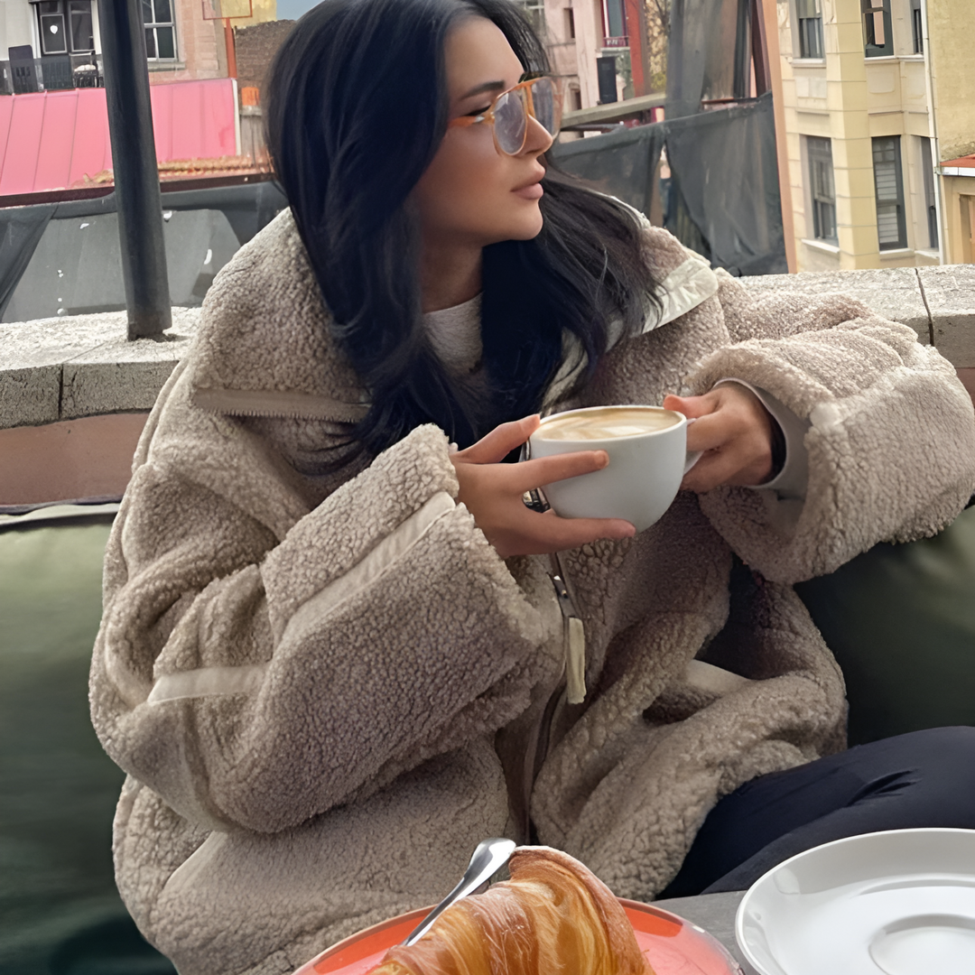 Priscilla | Women's Oversized Teddy Fleece Jacket