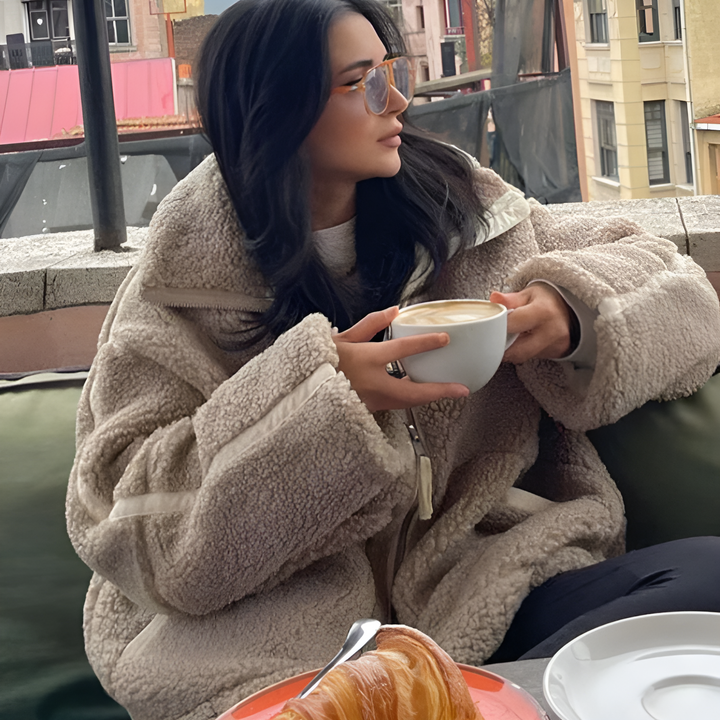 Priscilla | Women's Oversized Teddy Fleece Jacket