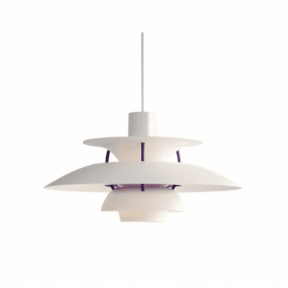 Scandinavian Pendant Ceiling Light – Modern Layered Metal Hanging Lamp for Kitchen and Living Room
