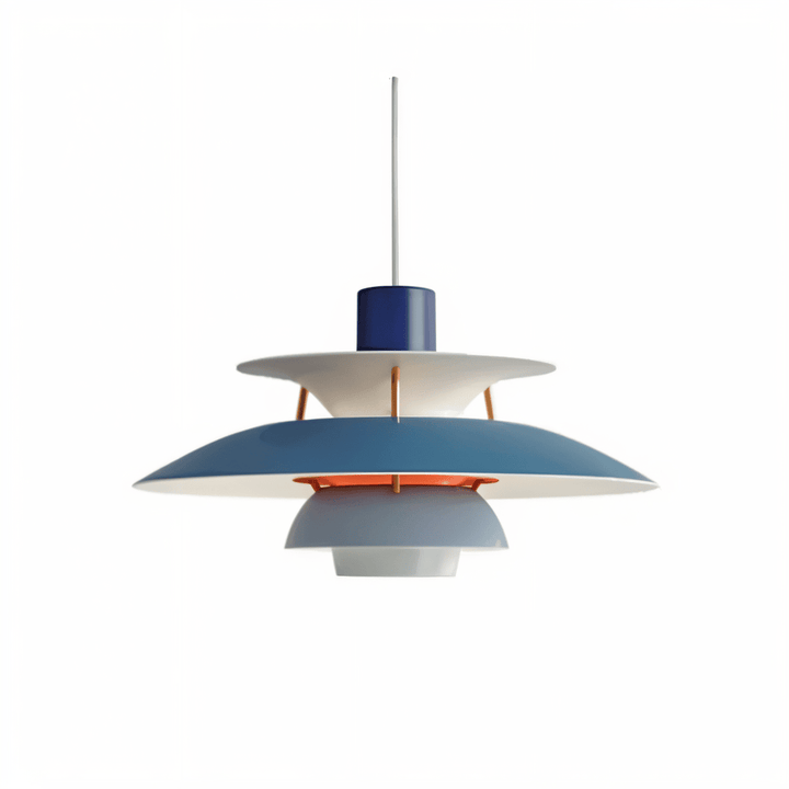 Scandinavian Pendant Ceiling Light – Modern Layered Metal Hanging Lamp for Kitchen and Living Room