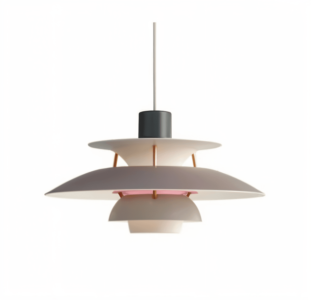 Scandinavian Pendant Ceiling Light – Modern Layered Metal Hanging Lamp for Kitchen and Living Room