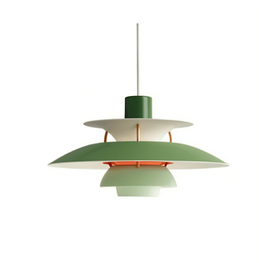 Scandinavian Pendant Ceiling Light – Modern Layered Metal Hanging Lamp for Kitchen and Living Room