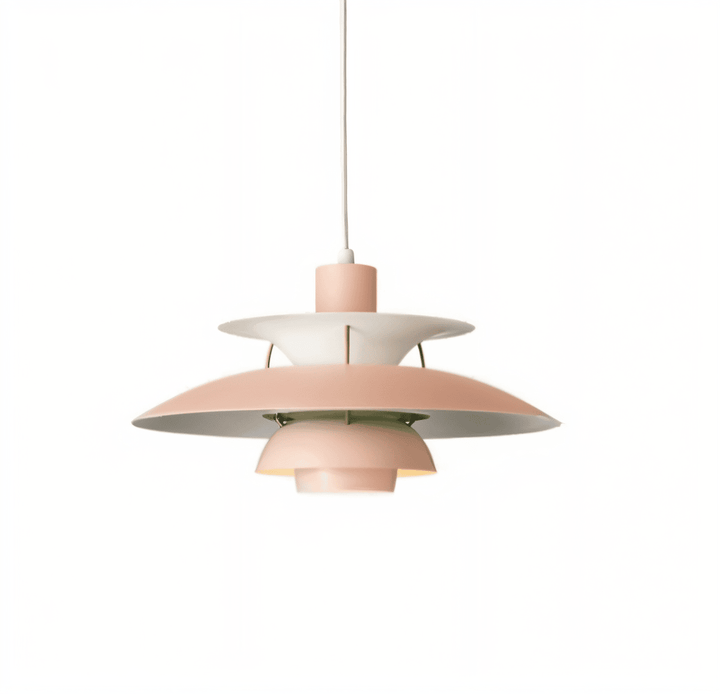 Scandinavian Pendant Ceiling Light – Modern Layered Metal Hanging Lamp for Kitchen and Living Room