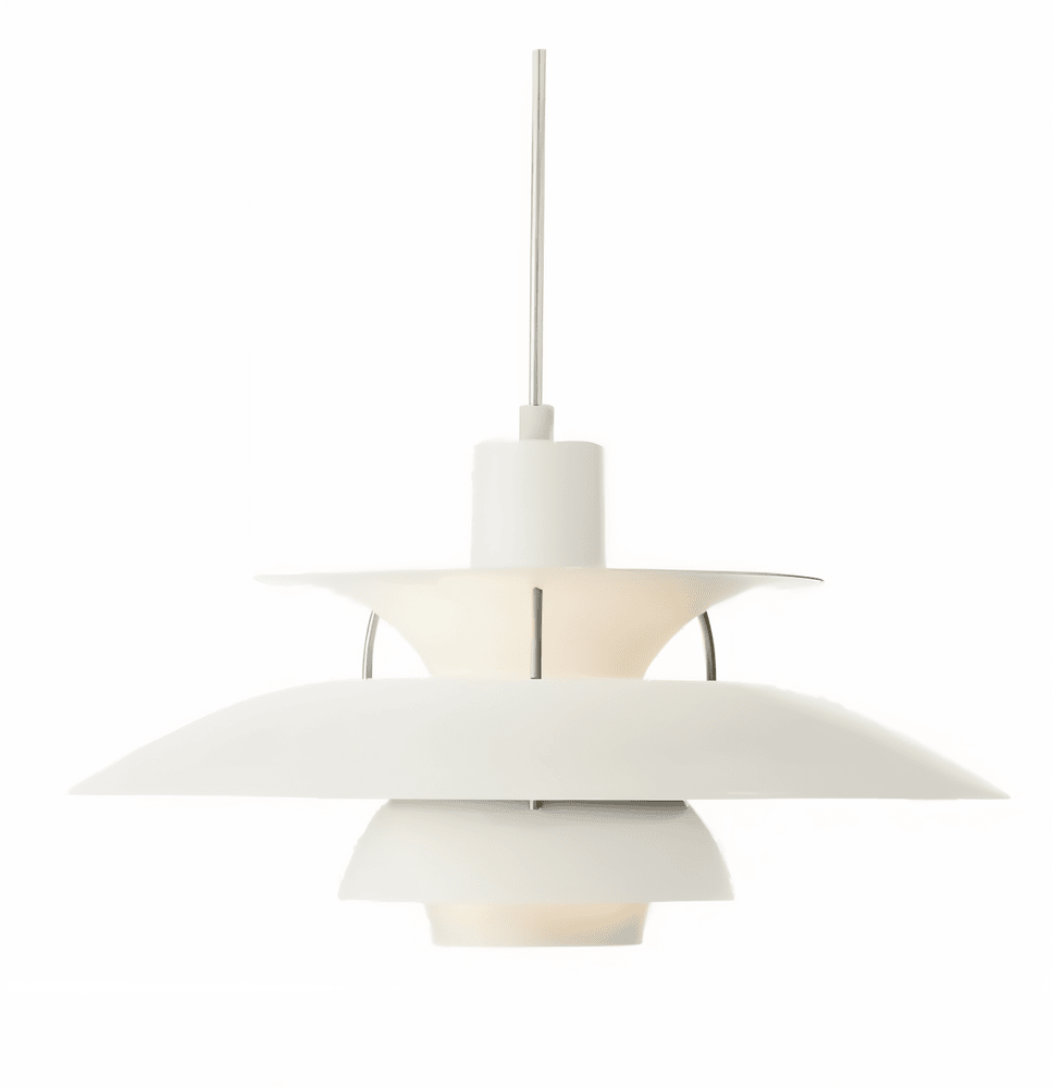 Scandinavian Pendant Ceiling Light – Modern Layered Metal Hanging Lamp for Kitchen and Living Room