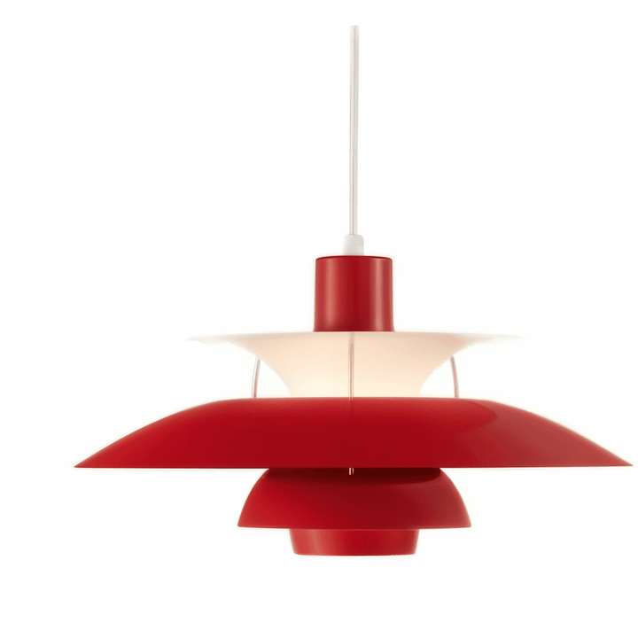 Scandinavian Pendant Ceiling Light – Modern Layered Metal Hanging Lamp for Kitchen and Living Room