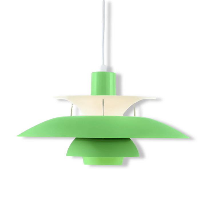 Scandinavian Pendant Ceiling Light – Modern Layered Metal Hanging Lamp for Kitchen and Living Room