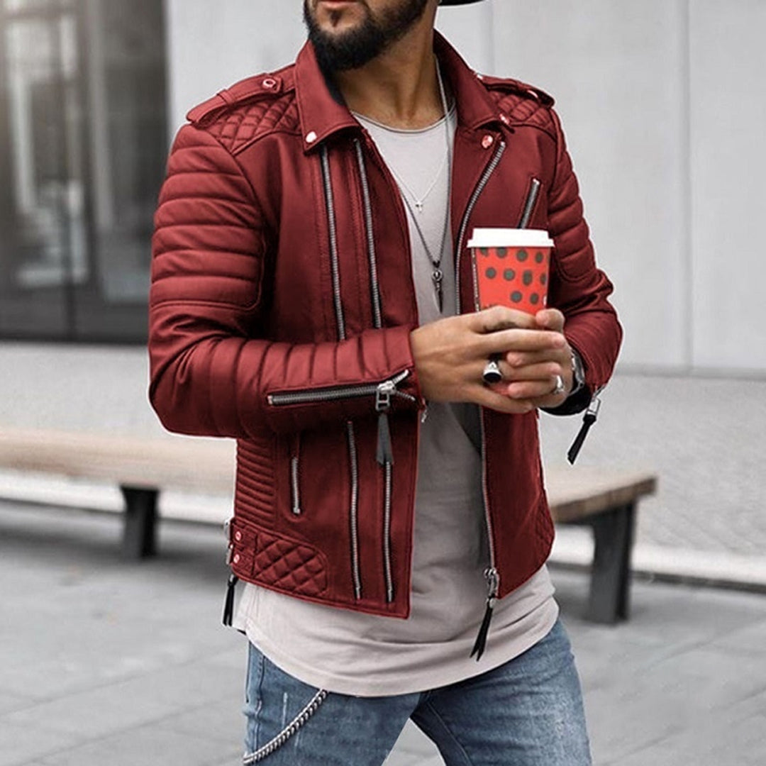 Desmond | Men's Slim Fit Quilted Biker Jacket