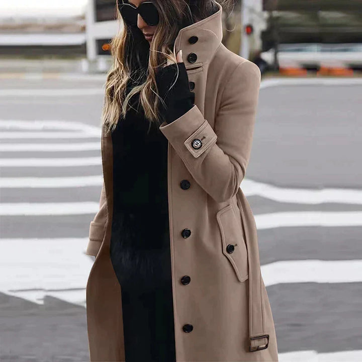 Stella | Women's Double-Breasted Belted Trench Coat