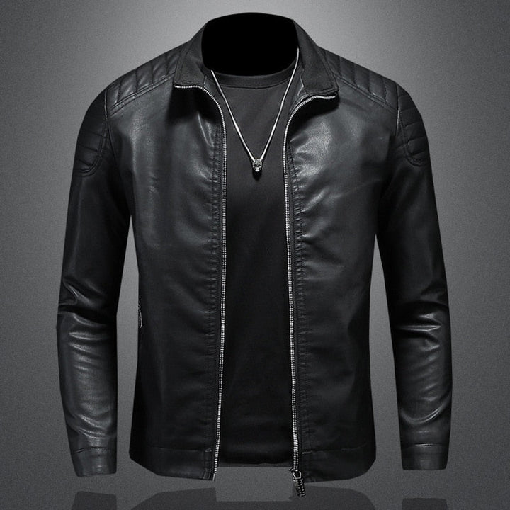 Hector | Men's Quilted Leather Bomber Jacket