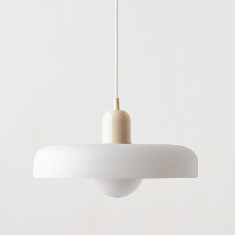 Scandinavian Glass Globe Pendant Light – Modern Minimalist Hanging Ceiling Lamp for Living Room and Dining Room