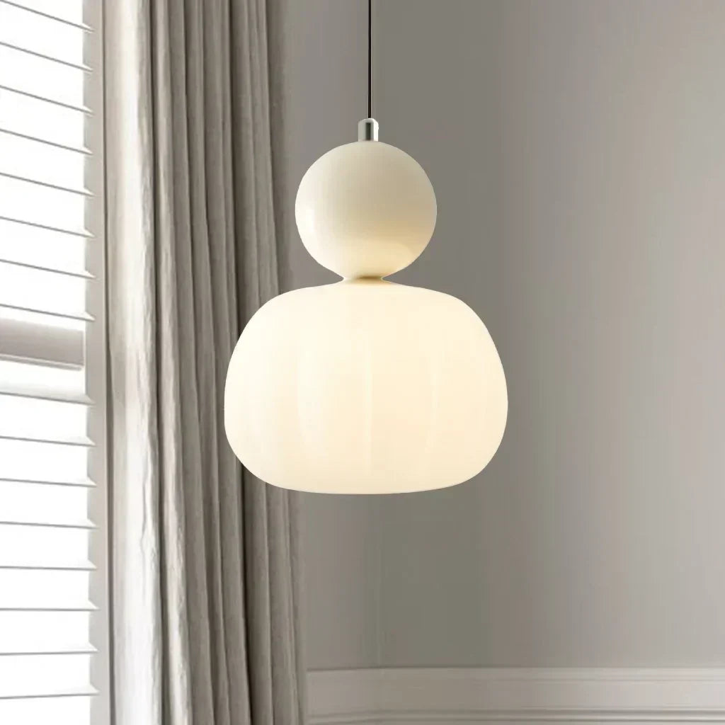 Modern G9 Pendant Light – Minimalist Metal Hanging Ceiling Lamp in Chrome, Cream, Green and Red